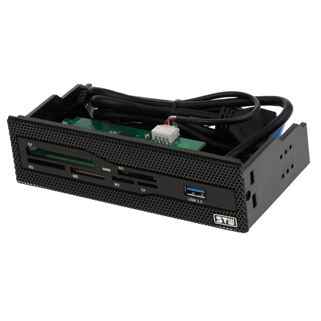 5.25'' Desktop Computer Case Front Panel Internal Card Reader USB 3.0 Port