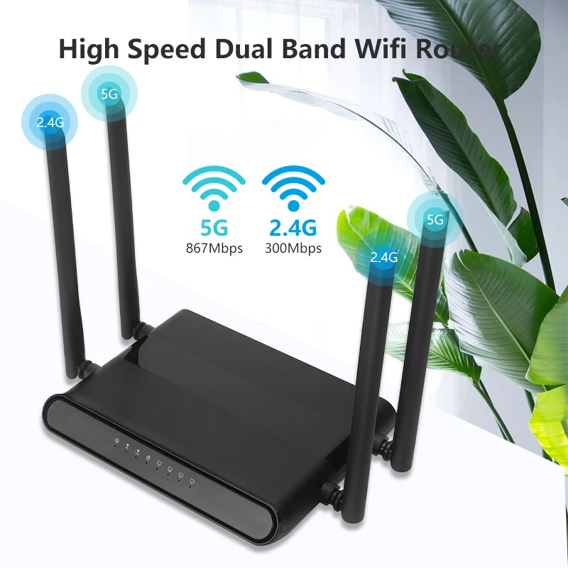 5 Порты Беспроводной Wi Fi маршрутизатор usb ГГц gigabit 802.11ac dual band PPPoE точки доступа от
