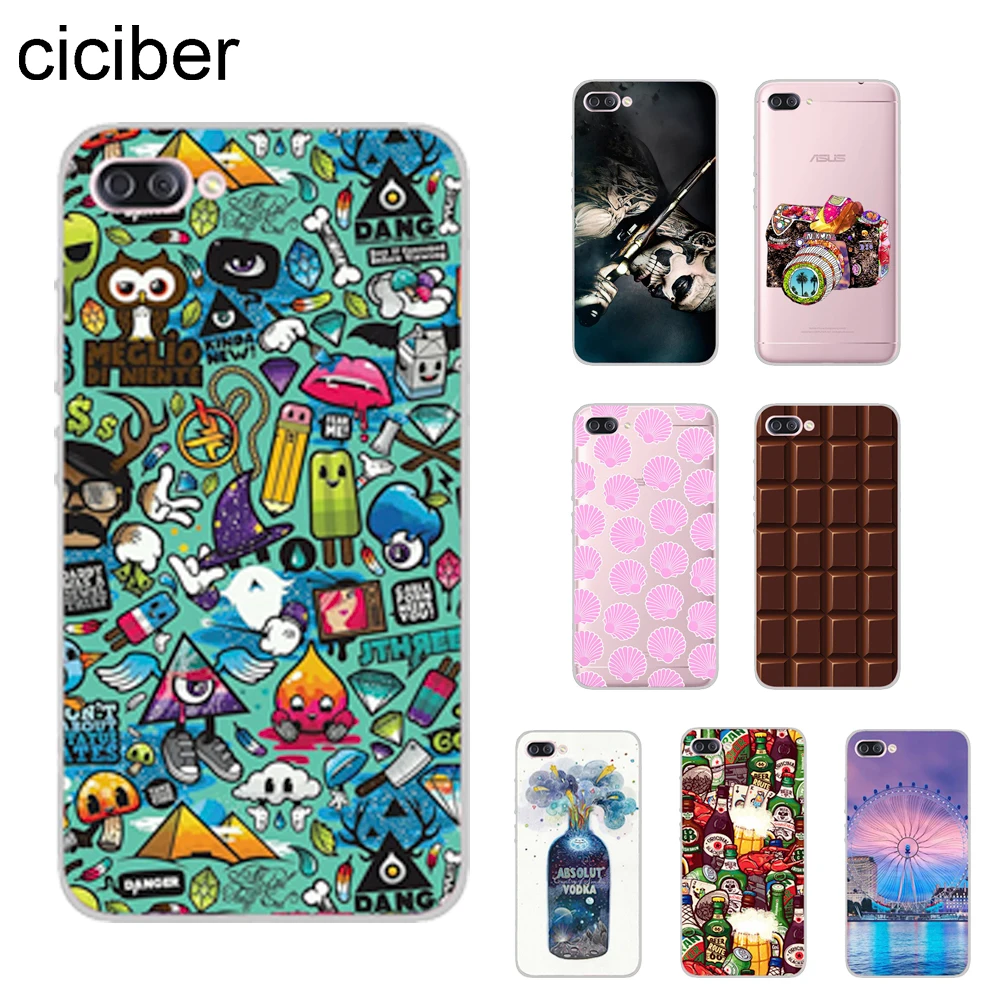 

ciciber Chocolate Camera For ASUS Zenfone 4 Max Plus Pro ZC520KL ZC554KL For ZenFone Max Plus M1 ZB555KL ZB570TL Phone Cases TPU