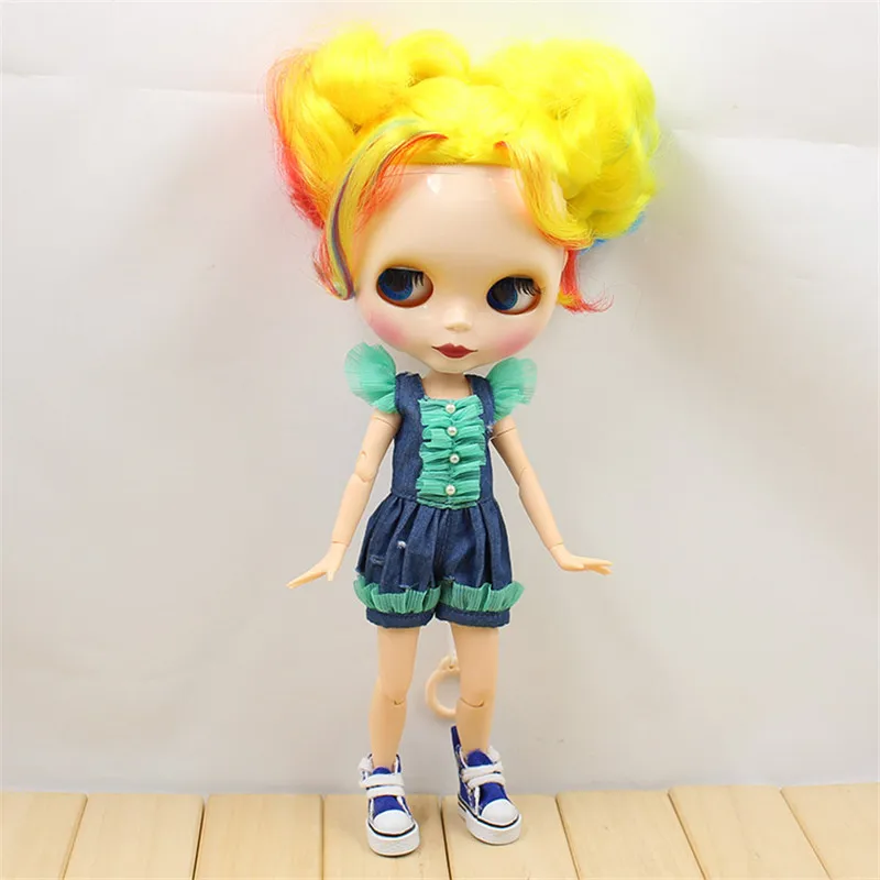 Blyth кукольная одежда модное платье для ледяной Azone Licca OB24 1/6 BJD Куклы Детские кукольные аксессуары 1:6 весы - Цвет: Зеленый