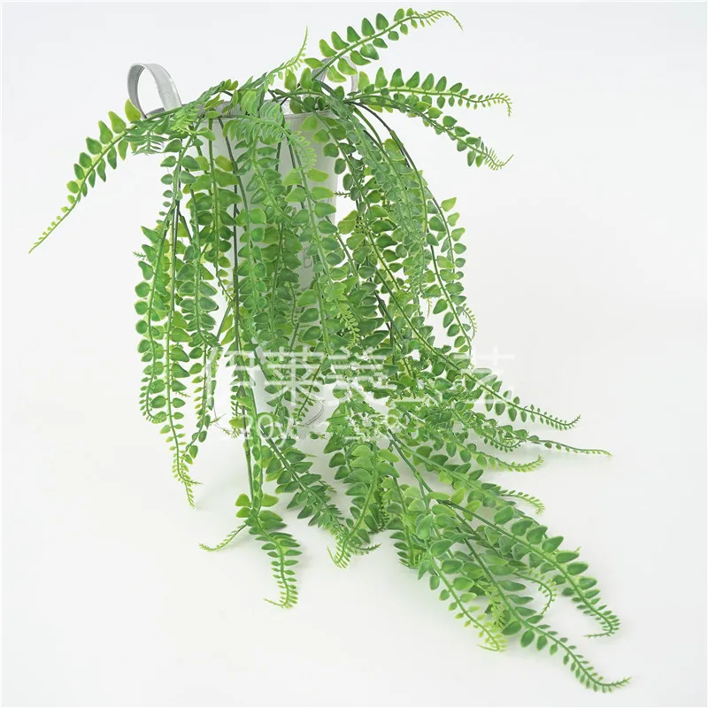 86CM length Plastic Persian Grass Hanging Vine Leaves Artificial green Plants Leaves Garland Home Garden Wedding Decorations