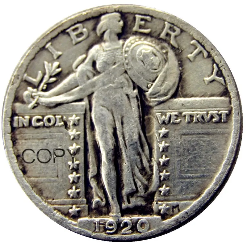 США набор(1917-1924)-P-S 9 шт. стоящая четверть свободы копия декоративная монета