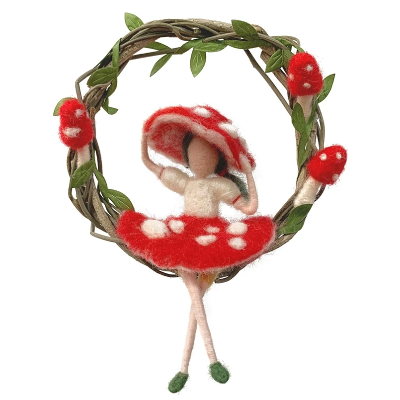 Fairy Needle Felting Kit for Beginners, 6"/15 cm Height, Elf Felting Starter Kit, Needle Felted