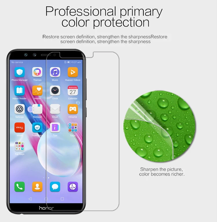 Протектор экрана для Huawei Honor 9 Lite NILLKIN Супер прозрачная/Матовая Антибликовая мягкая защитная пленка для домашних животных Honor 9 Lite