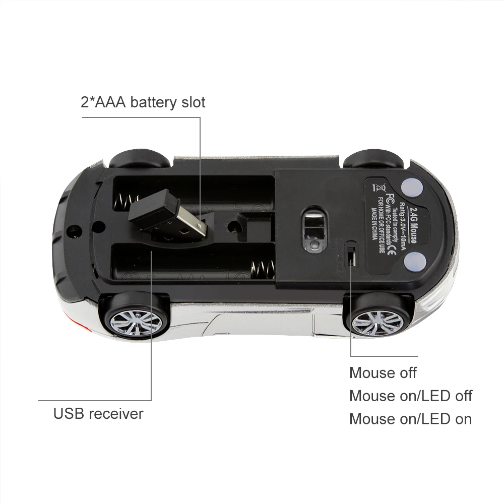 Беспроводная оптическая Usb мышь 2 4 ГГц|car mause|maus for pcmouse 2.4ghz |
