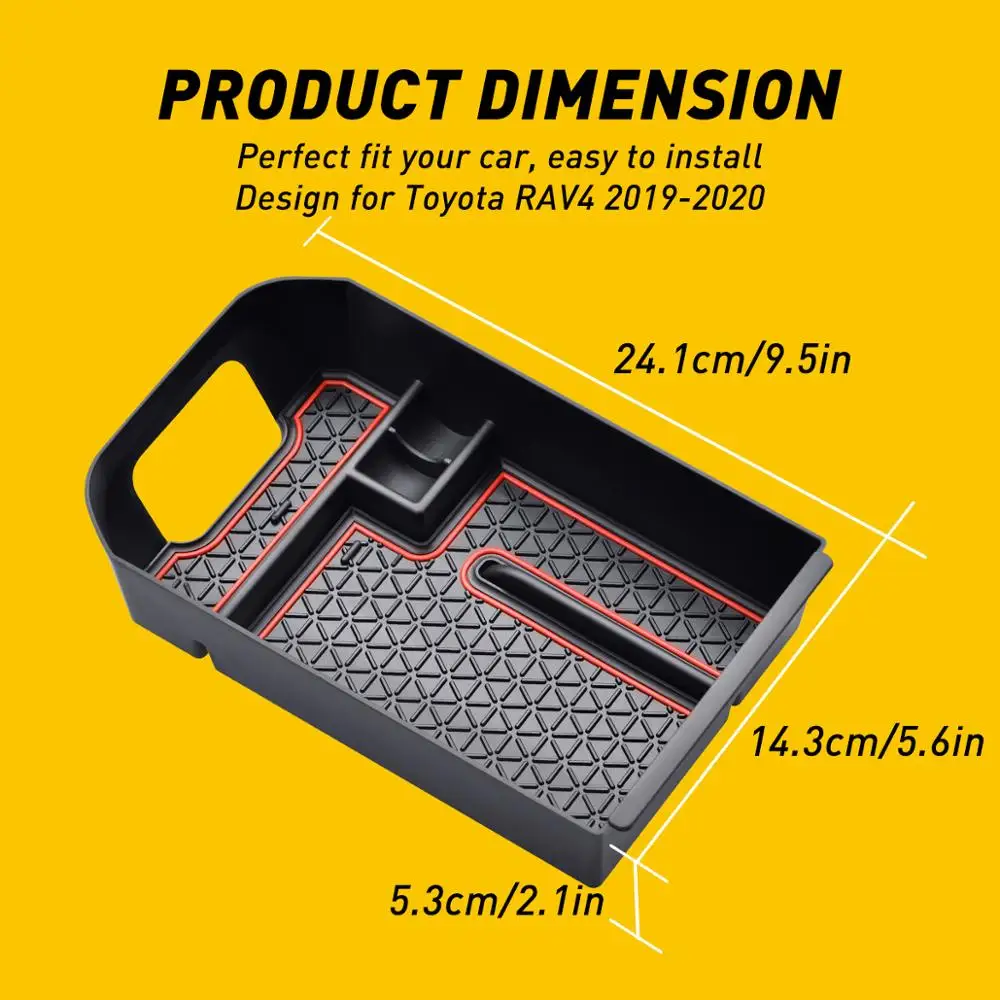 Автомобильная Центральная коробка для хранения Broadhurst подлокотник Переделанный автомобильный ящик для хранения перчаток для Toyota RAV4 аксессуары авто стиль