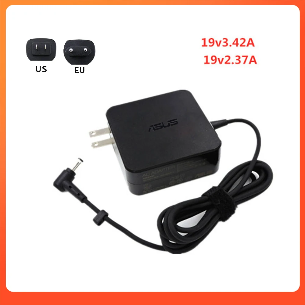 Адаптер питания для ноутбука Asus 65W 19v3.42A квадратное зарядное устройство|Адаптеры