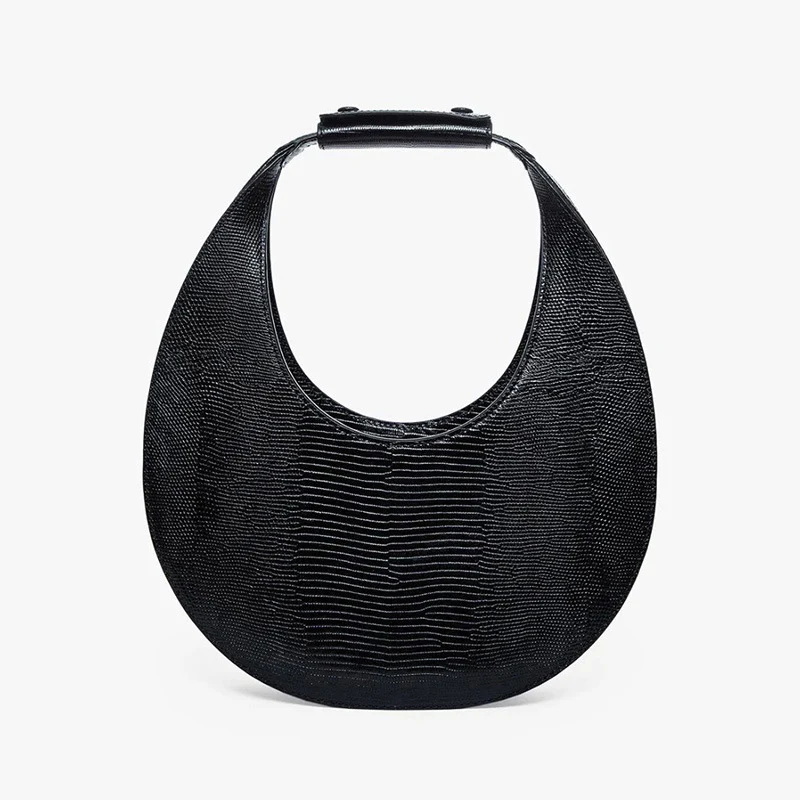Black handbag Женская сумка на плечо из ПУ кожи, Ретро стиль, Змеиный узор, дизайнерская сумка,, осенняя сумочка в форме раковины, ручная сумка, женская сумка-клатч, кошелек - Цвет: Black handbag