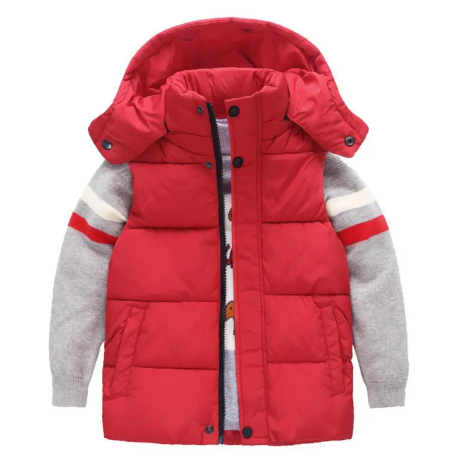 Kids Vest Kids Winter Outerwear Girls Boys Hooded Vests Children&rsquo;s School Clothes Parent-Child Winter Baby Kids Waistcoat Outerwear Warm Jacket