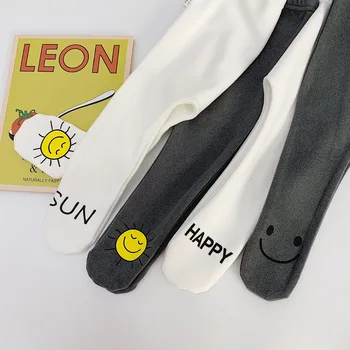 

Baby Autumn Winter Tights Baby Toddler Kid Girl Stockings Cotton Warm Pantyhose Solid Cartoon Newborn Tight Infant Pantyhose