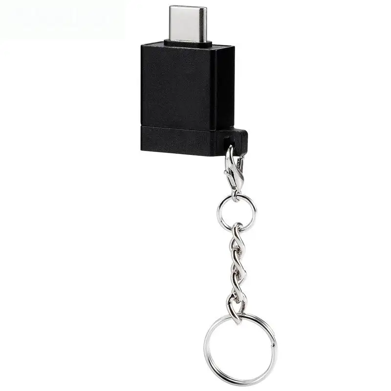 Usb type C Otg адаптер для usb 3,0 конвертер USB-c type-c зарядка с синхронизацией данных кабель для samsung huawei Xiaomi MacBook - Цвет: Черный