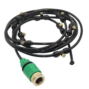 

Diy Garden Drip Irrigation System Garden Hose Kits 10M 4/7Mm Hose 15 Pcs Low Pressure Nozzle with Tees-ABUX