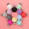 TYRY.HU 5pc/set Round Silicone Clips Baby Pacifier Clips Holder Silicone Dummy Pacifier Chain Accessories BPA-Free 4
