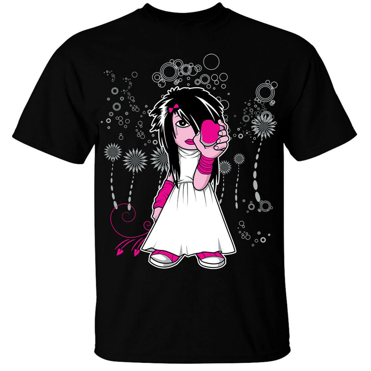 Emo Girl Goth Cute T Shirt Unisex Mens Tee Shirt Plus Size Tops T Shirts Aliexpress