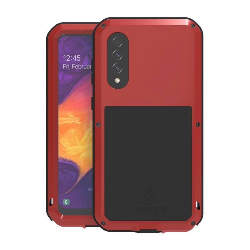 red Для samsung Galaxy A50 A50S A40 A90 5G A30 A20 A70 A70S класса люкс мощный металлический Броня ударопрочный чехол для samsung A50 A70 - Цвет: red