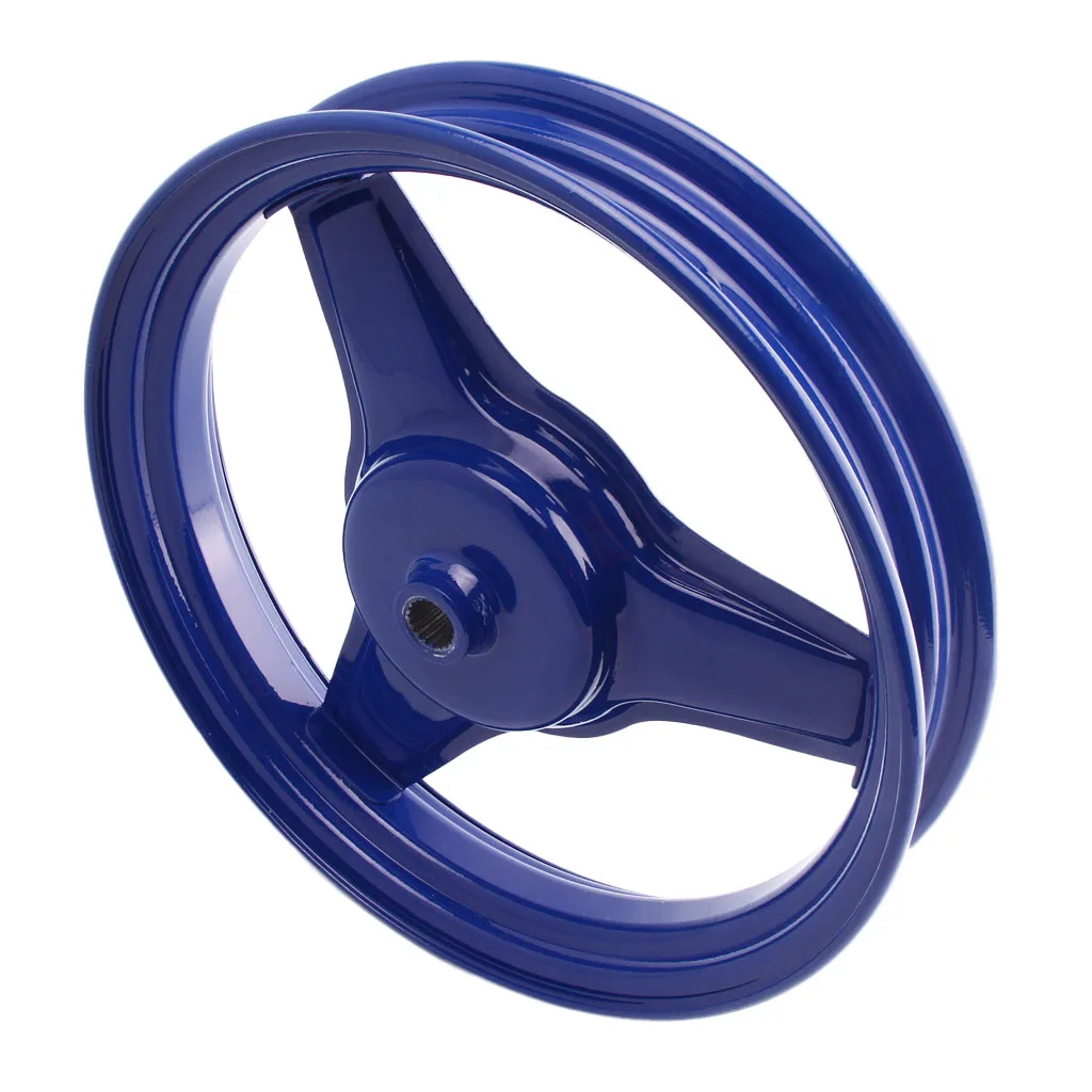 Metal Gloss Blue Motorcycle Rear Rim Wheel Accessory Replacement for Yamaha PY50 PW50 PEEWEE Motorbikes