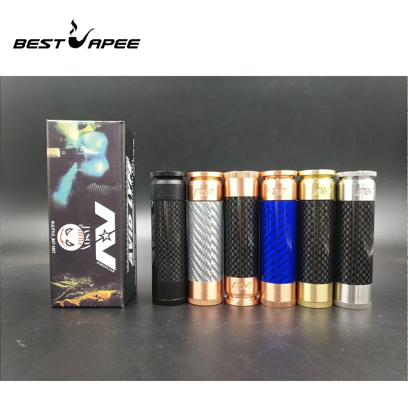 

AV Complyfe Mech mod brass copper vape mod 510 Thread 25mm Diameter fit 18650 Battery fit RDA atomizer Mech mod kit vape pen