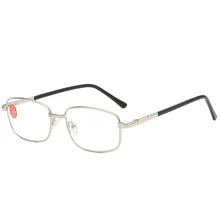 Новые повседневные удобные легкие очки для чтения с двойным светом для пожилых людей, многофункциональные очки для чтения в металлической оправе, очки с полной оправой из смолы