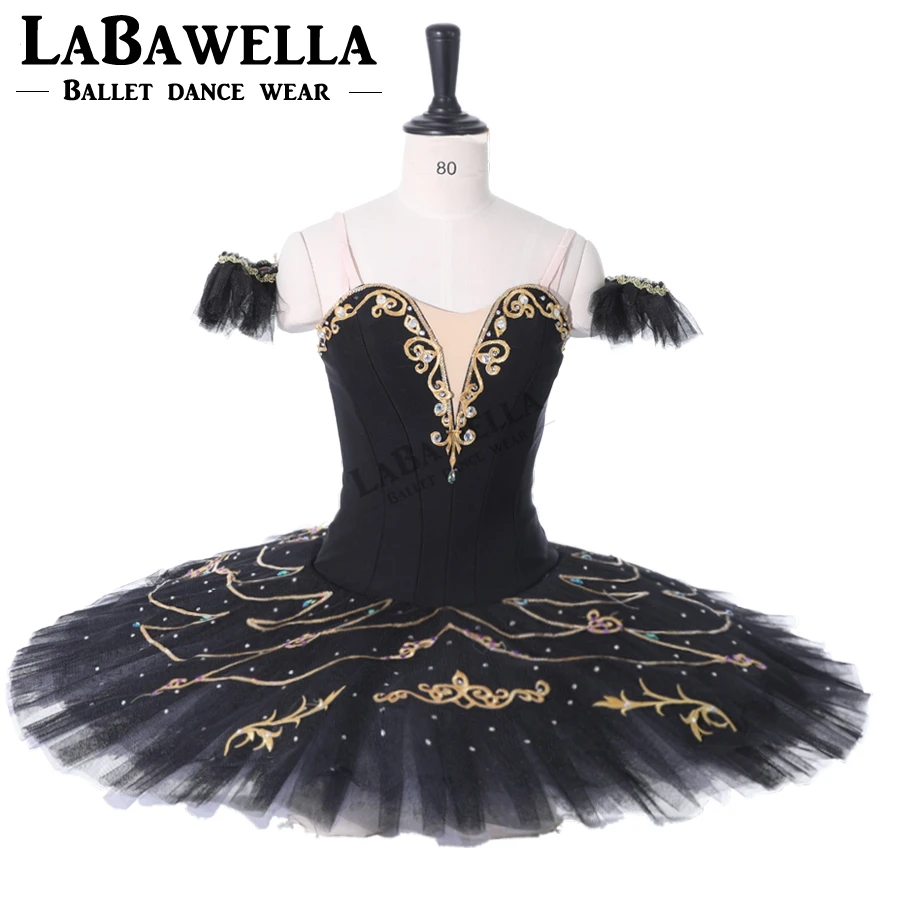the flames of paris professional ballet stage costume for women black classical dance tutu skirts BT9295