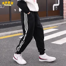 Джинсовые брюки для мальчиков, весна-осень, стиль, детские штаны больших размеров с плюшевой подкладкой в Корейском стиле для крупных мальчиков