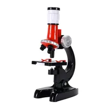 Kit de Microscope éclairé en laboratoire 1200x, jouet éducatif en Science à l'école et à la maison, Microscope biologique raffiné pour enfants débutants