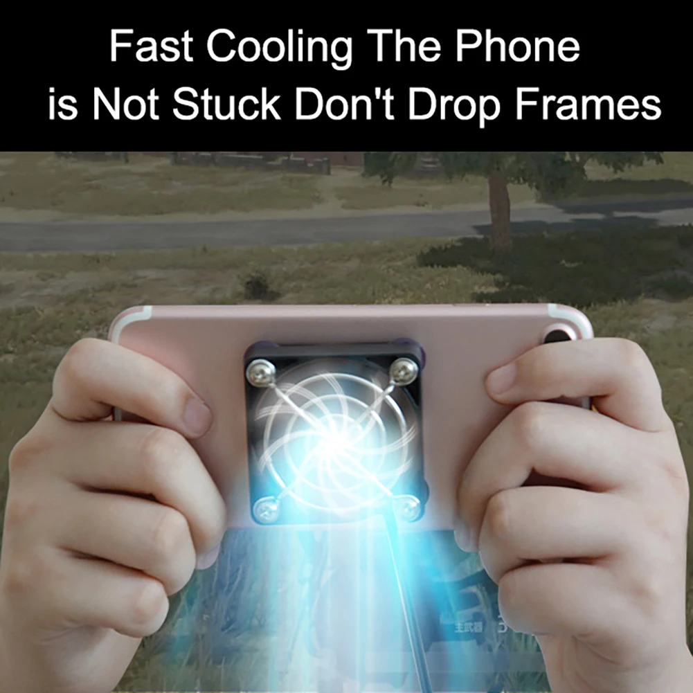 

Portable Game Fan Holder Universal Phone Cooler Adjustable Heat Sink Phone Radiator Gaming for iPhone Samsung Huawei