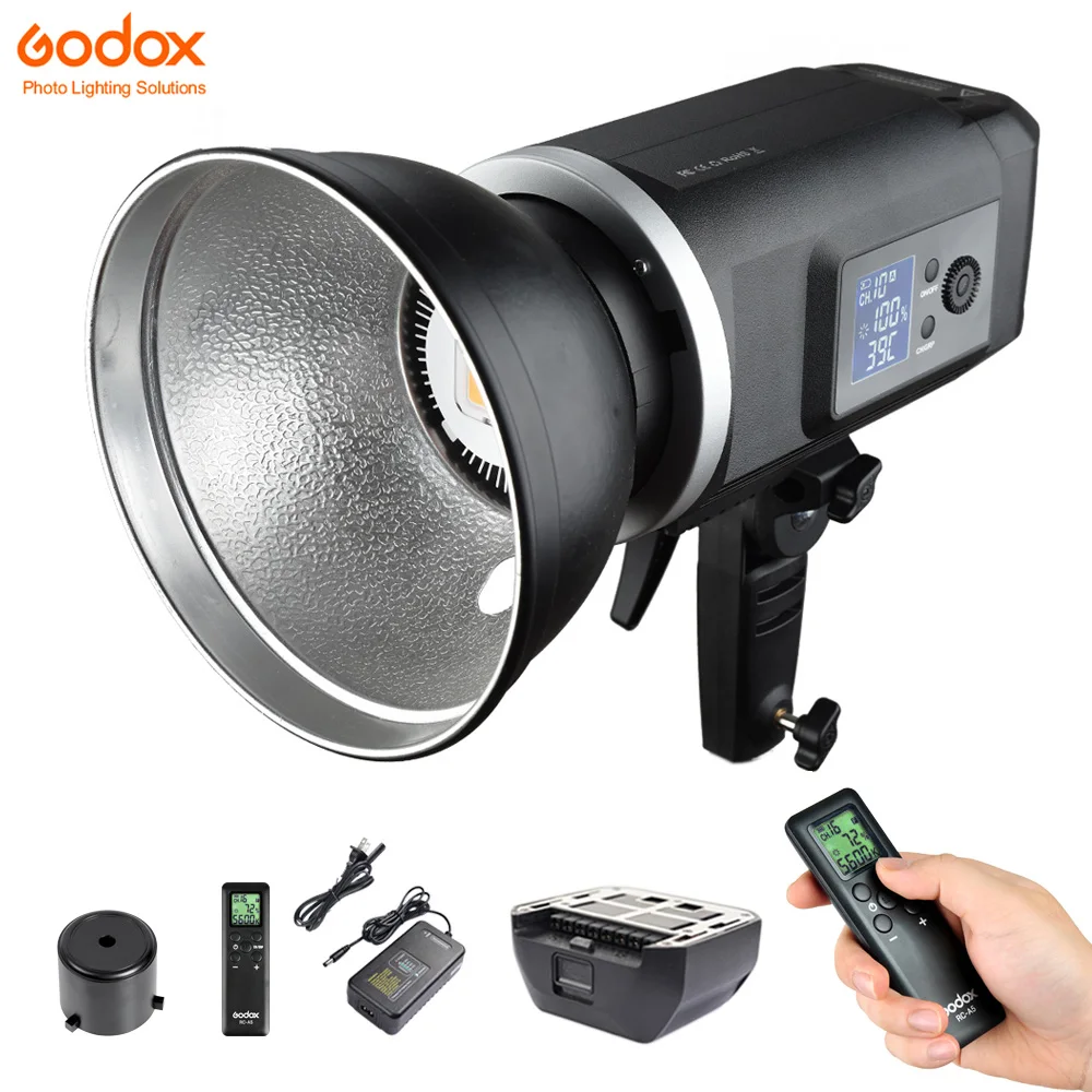 Студийный стробоскоп Godox SLB60 60W SLB60W SLB60Y со светодиодной подсветкой + литий ионный