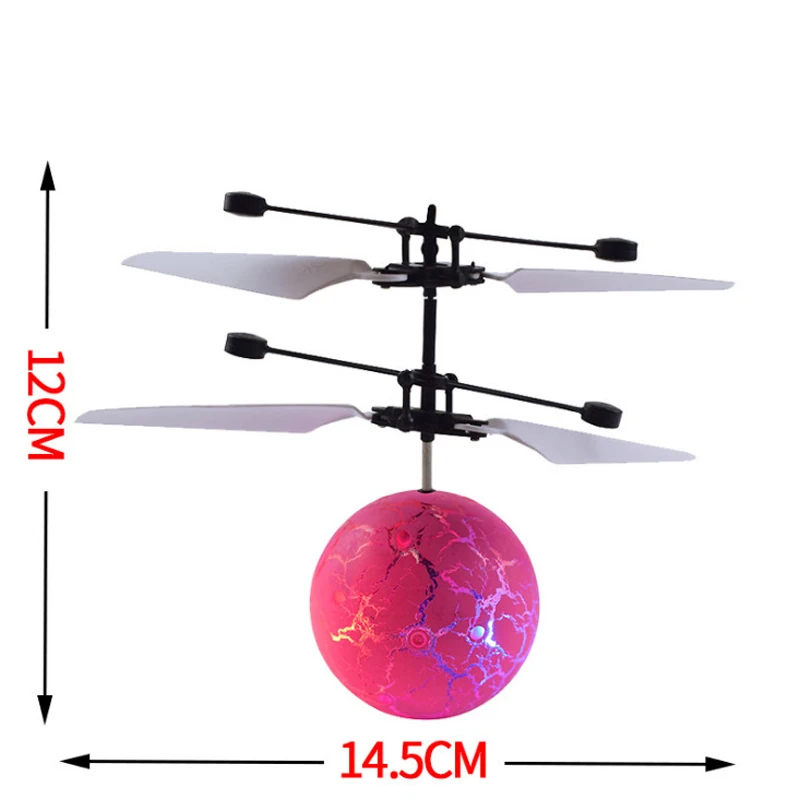 Mini LED Light Toys RC Helicopter Aircraft Suspension Induction Helicopter for Children Gift