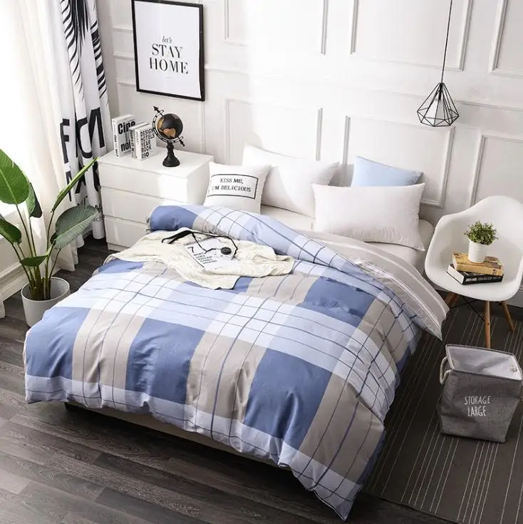 U 1 шт., хлопок, пододеяльник, с принтом, queen King size, пододеяльник, односпальная двуспальная кровать, для дома, постельные принадлежности, Артикул - Цвет: U