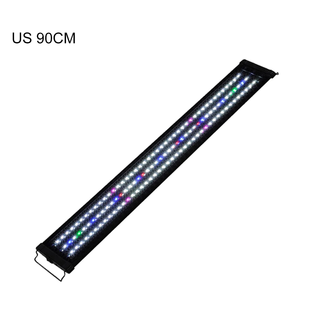 90cm US plug 60/90/120 см супер тонкий Водонепроницаемый светодиодный аквариумный светильник завод судовая лампа полного спектра для пресноводного аквариума US/AU/EU/UK розетки - Цвет: 90cm US plug