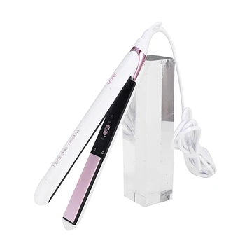

Titanium Flat Iron Hair Straightener with Digital LCD Display Heats Up Instantly High Heat of 450 Degrees Dual Voltage