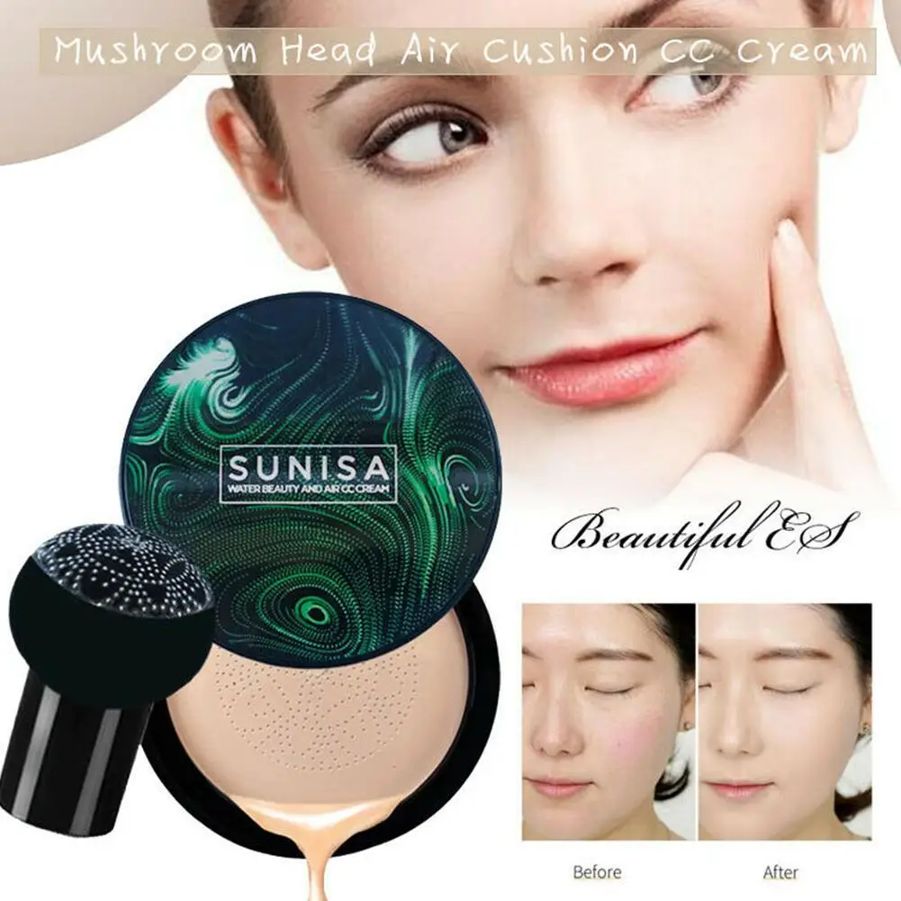 SUNISA Hot Mushroom Head Make up Air Cushion Moisturizing Foundation Air-permeable Natural Brightening Makeup Concealer BB Cream