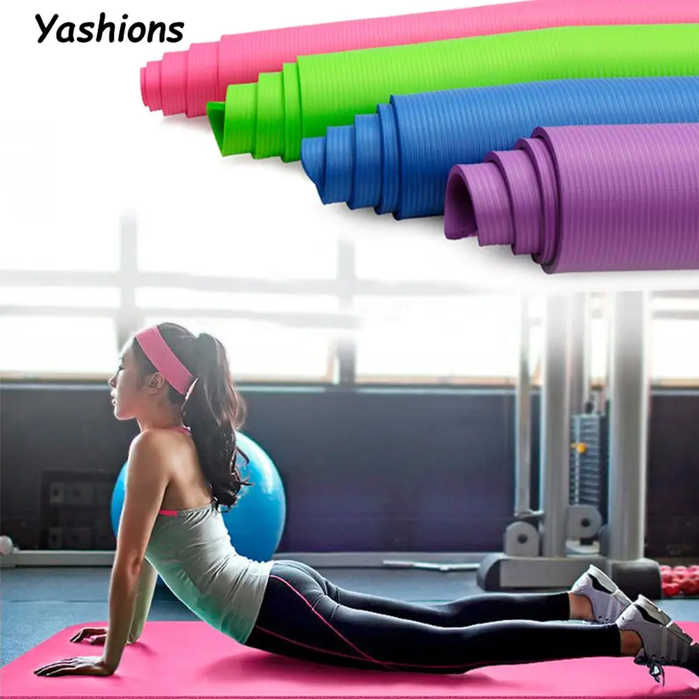 

TPE Yoga Mat with Position Line Non Slip Carpet Mat For Beginner Environmental Fitness Gymnastics Mats 1830*610*6mm