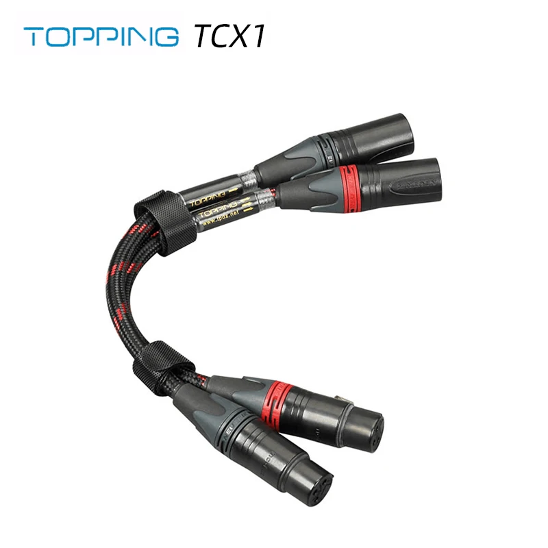 US $49.99 TOPPING TCX1 Audiophile 6N Single Crystal Copper XLR Balanced Line XLR Professional Audio Cable