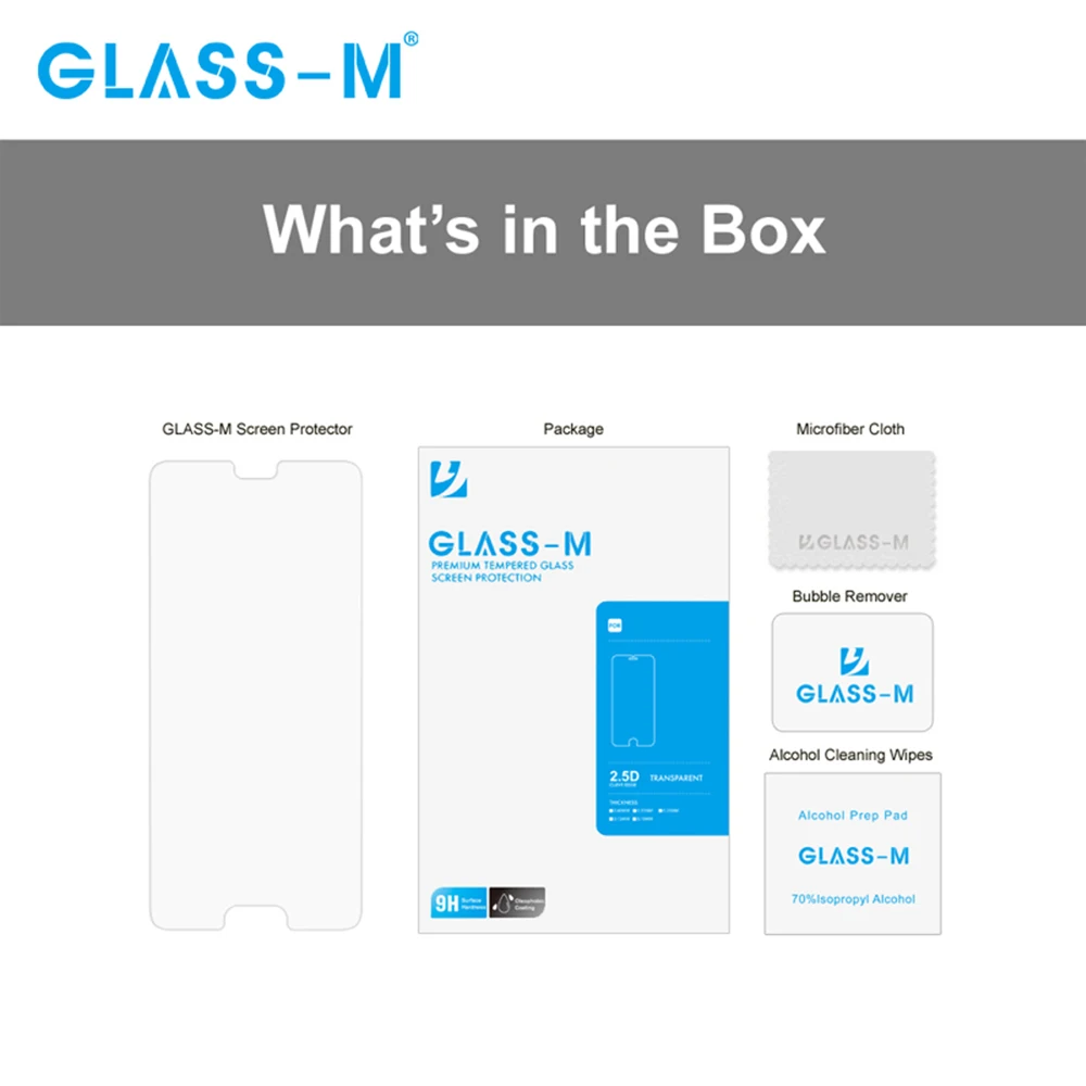 GLASS-M HD 2.5D Tempered Protective Glass for Samsung Galaxy A20e M20 M10 A20 A10 A50 A30 A60 A70 Glass Screen Protector FIlm