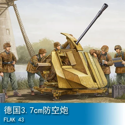 Trumpeter 1/35 Немецкий 3 7 см противовоздушный пистолет коллекция пластиковых