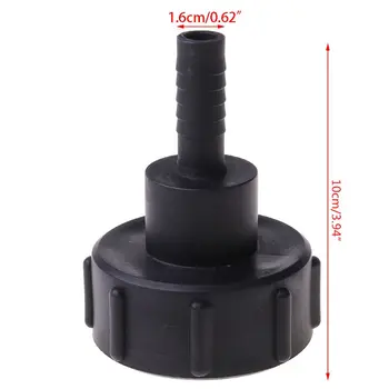 

Hign Quality IBC Tote Tank Food Grade Drain Adapter 2.36" Coarse Thread To 16mm Hose Faucet Valve New