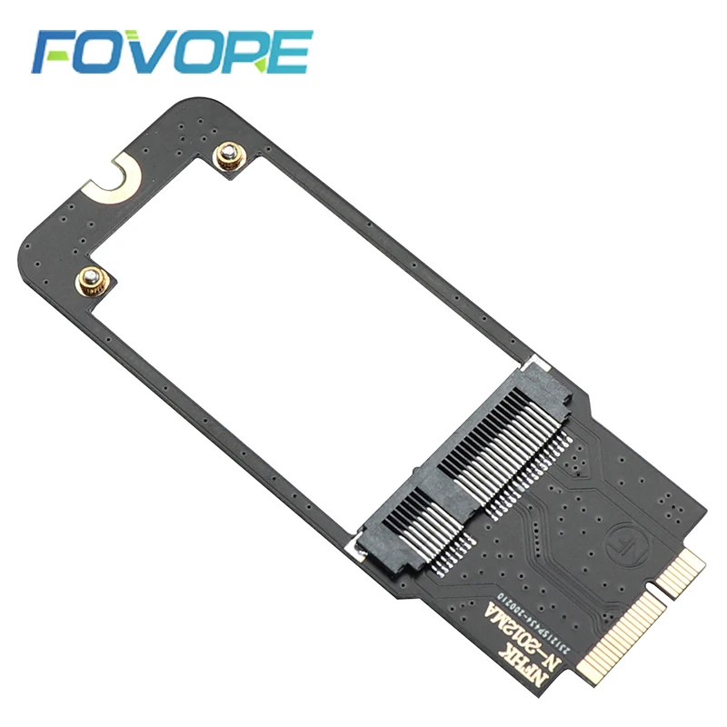 Mejor Compra Convertidor mSATA de 5cm a SATA para APPLE MACBOOK PRO A1425 tarjeta adaptadora ME662 5cm mSATA SSD 7P + 17p tarjeta adaptadora GmJX7kj7B