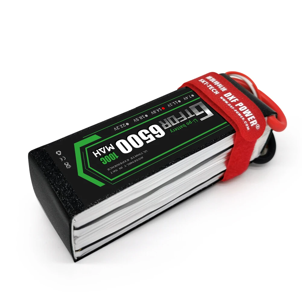 GTFDR Lipo батарея 14 8 V 6500MAH 100C 200C AKKU 4S LiPo Deans для грузовика fpv Дрон Rc Вертолет Лодка 1/8