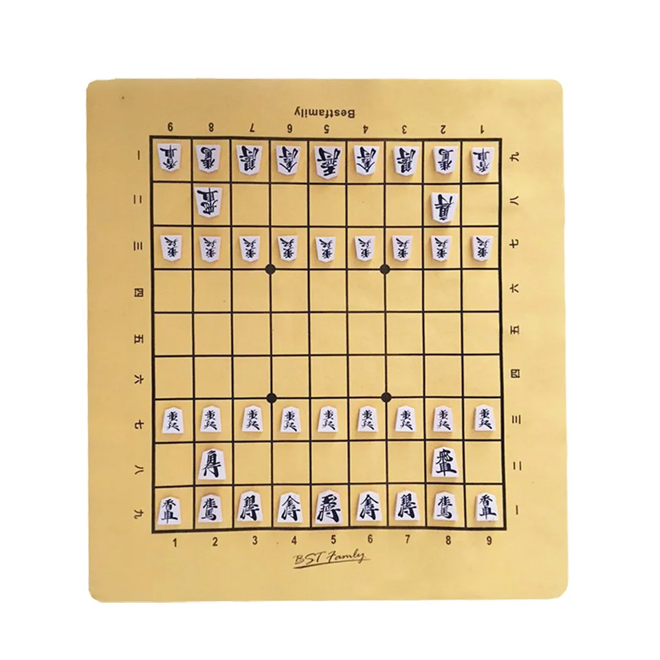 BSTFAMLY-Wooden-Japan-Shogi-40-Pcs-Set-International-Checkers-Folding-PU-Leather-Chessboard-Sho-gi-Chess (1)