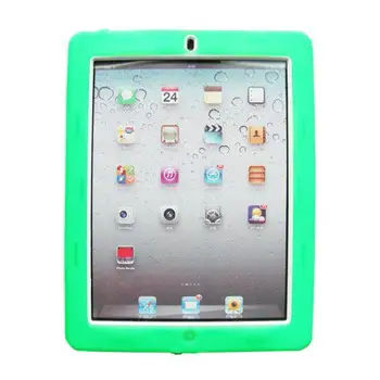 

New White Back Hard+Soft Rubber Dual Layer Hybrid Case Cover For iPad 2 3 4 Green