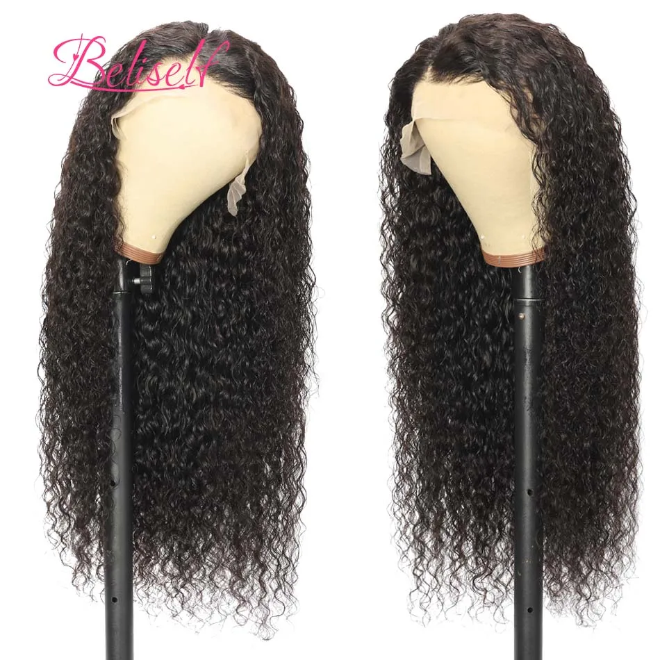360 Lace Frontal Wigs Brazilian Water Wave Wig Pre Plucked 360 Full Lace Wigs 30inch Wet and Wave Human Hair Beliself Hair