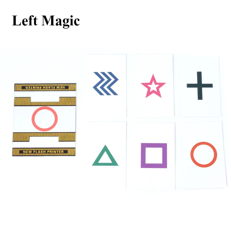 

ESP New Flash Printer Magic Tricks Magician Predict the Select Card Magia Stage Close Up Gimmick Mentalism Flash ESP Card