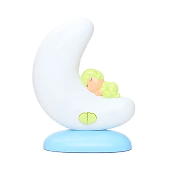 

Bedside Mini Baby Sleeping Music Playing Gift Crescent Cute Bedroom LED Night Light Children Toy Kid Room Timing Function