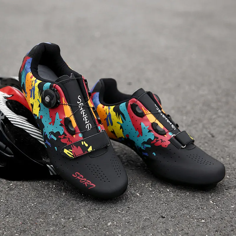 Men Cycling Shoes Professional Athletic Bicycle Sneakers Outdoor Sport Rubber Self-Locking Road Bike mtb