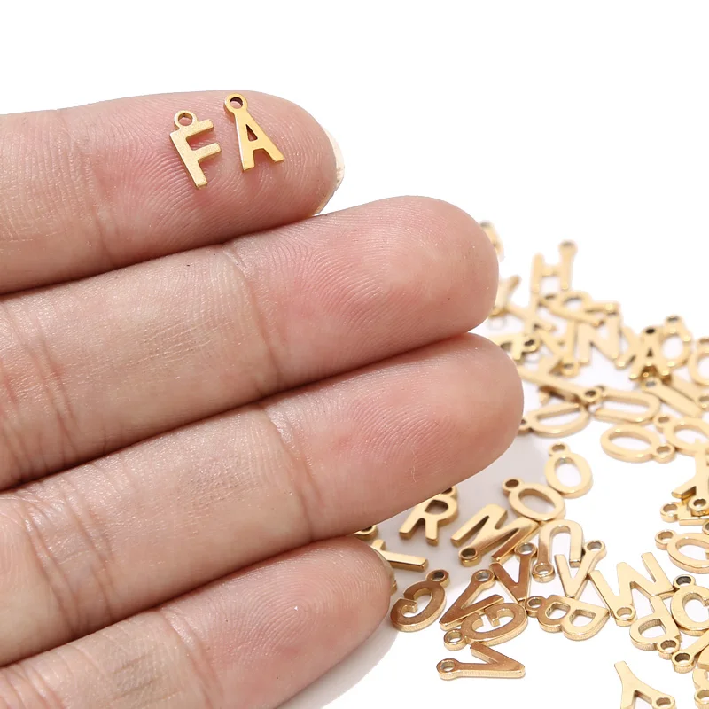 14 K Gold Filled Letter Charms, 6 x 8 mm Gold Alphabet Letters #2608, – A  Girls Gems