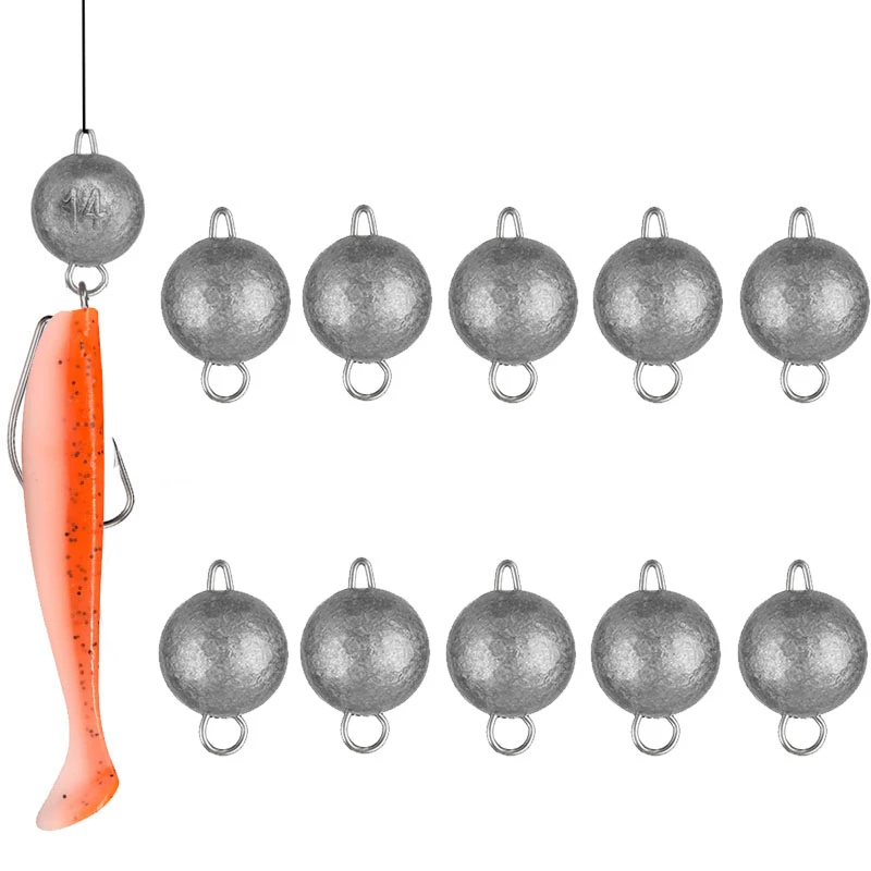 10pcs/lot Fishing Weights Sinkers 3g 5g 7g 10g 12g 14g 18g 21g Fishing