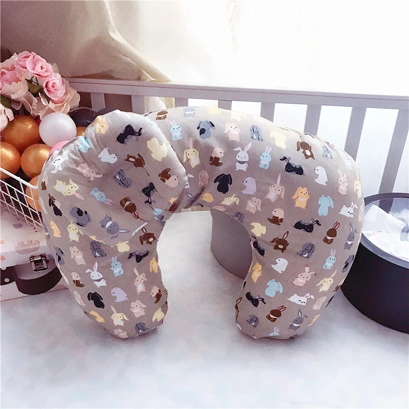 Baby Head Positioner Mummy Newborn Breast Feeding Baby Sleeping Pillow Anti-rollover  Toddler Printing Cotton YCZ001