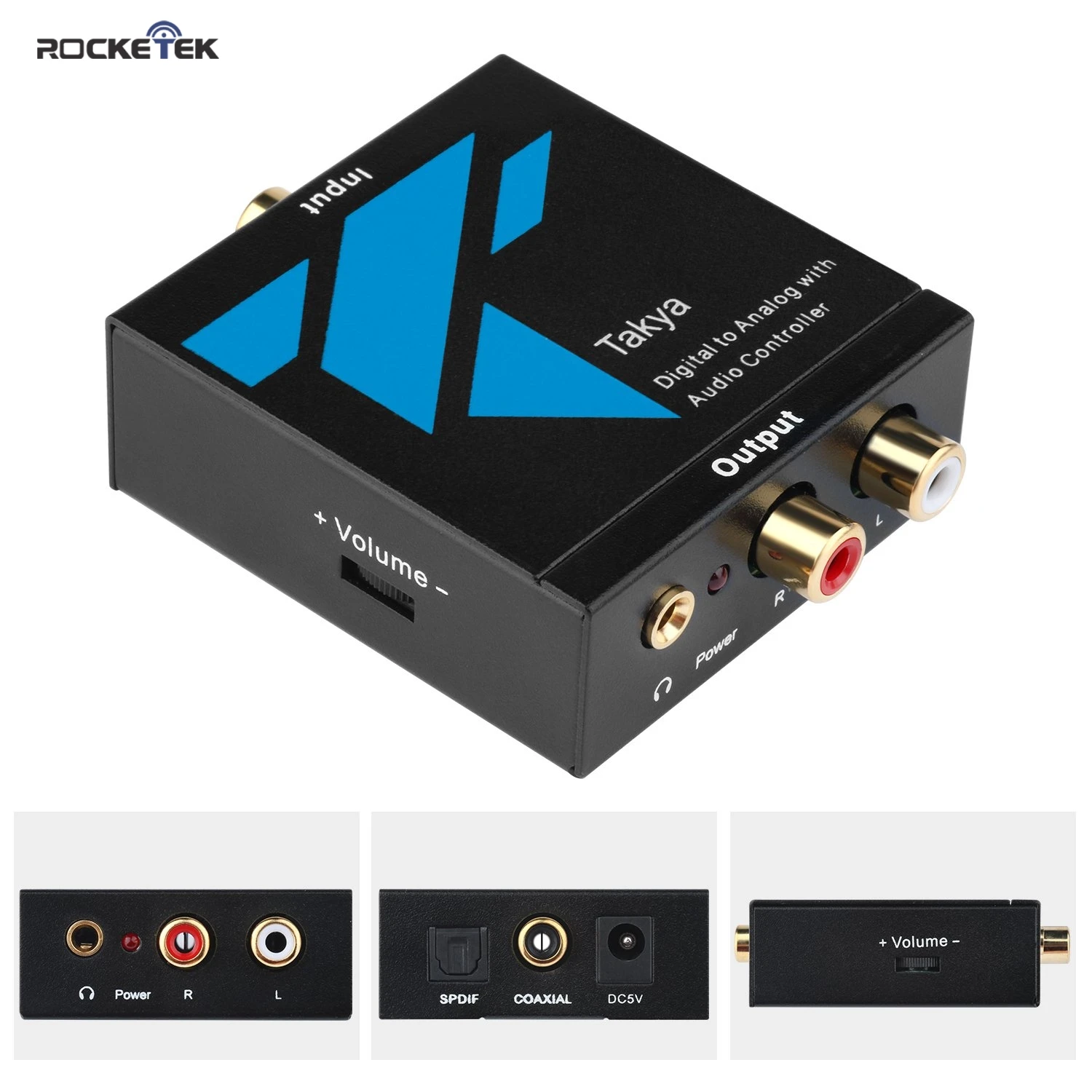 Оптический к RCA цифро аналоговый преобразователь адаптер для цифровых/HDTV/Apple/Google