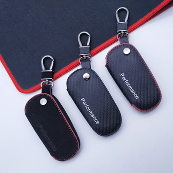

leather car Key case Protect Bag keychain for bmw X1 X3 X4 X5 X6 xDrive Z4 E87 e81 E91 E92 E93 F07 M3 325 535i F30 G30 F10 F20